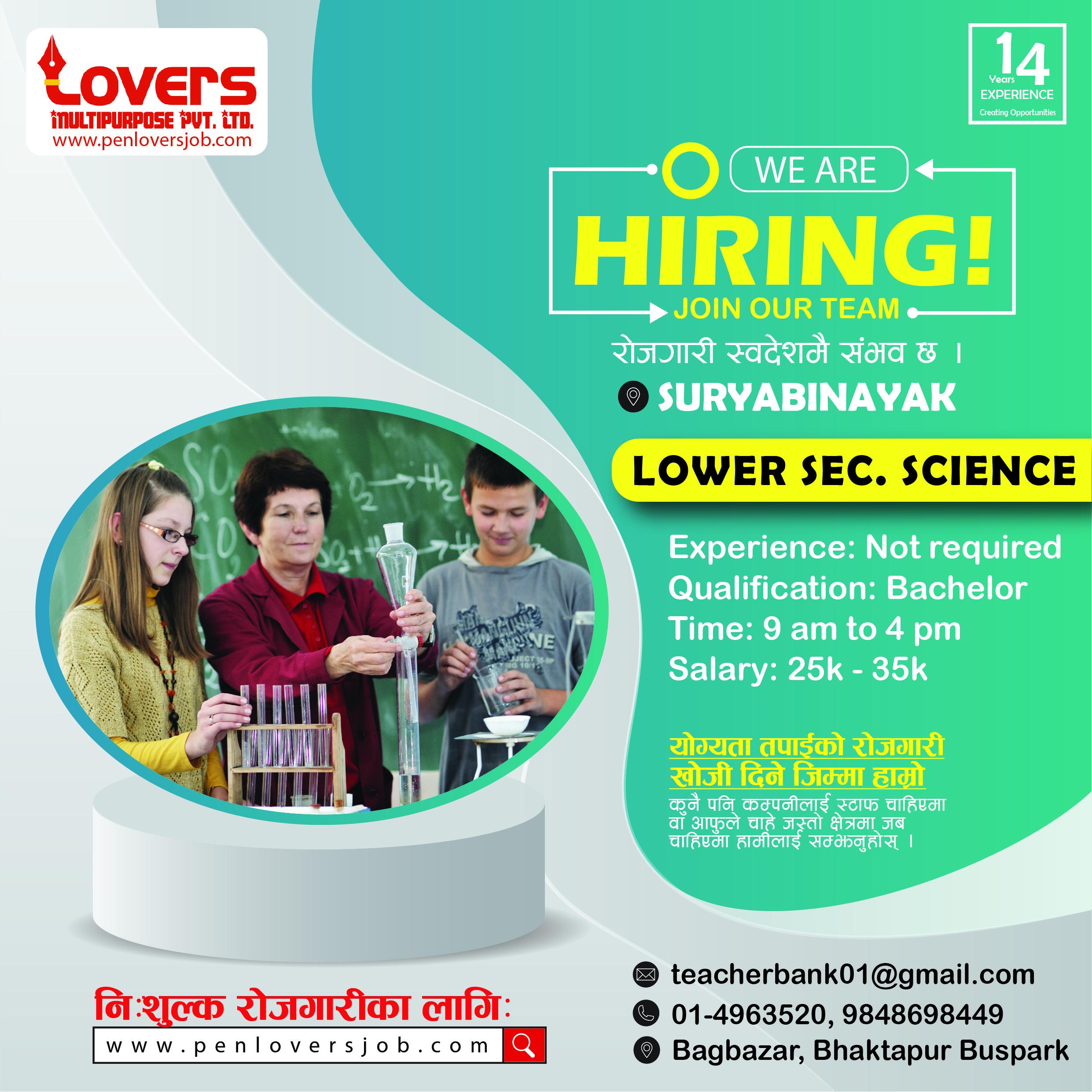 LOWER SECONDARY SCIENCE